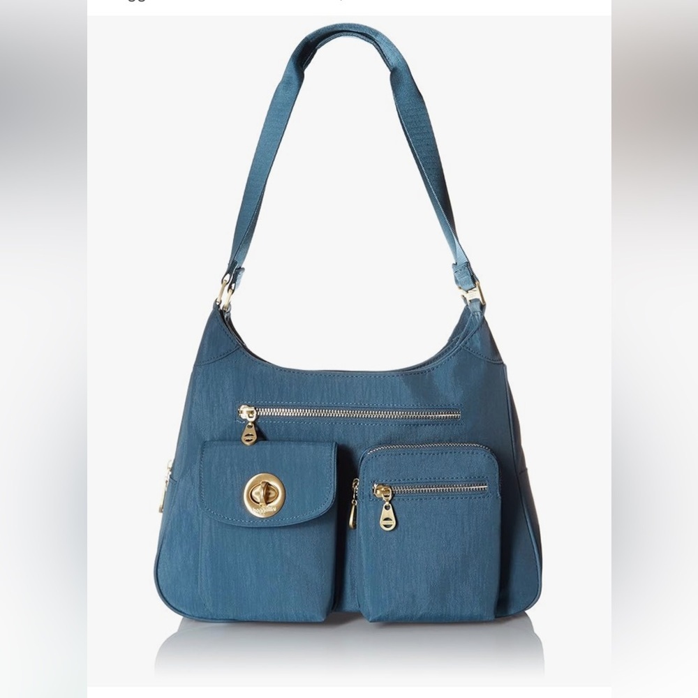Baggallini San Marino Purse Bag Satchel - Blue